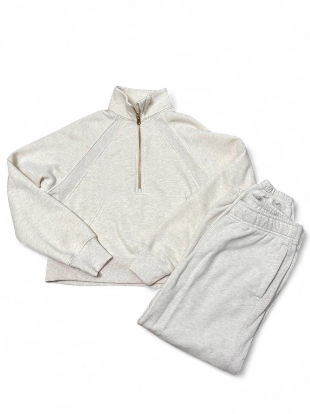 Members Mark quarter zip sweatshirt and sweatpants set